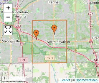 Area schools map